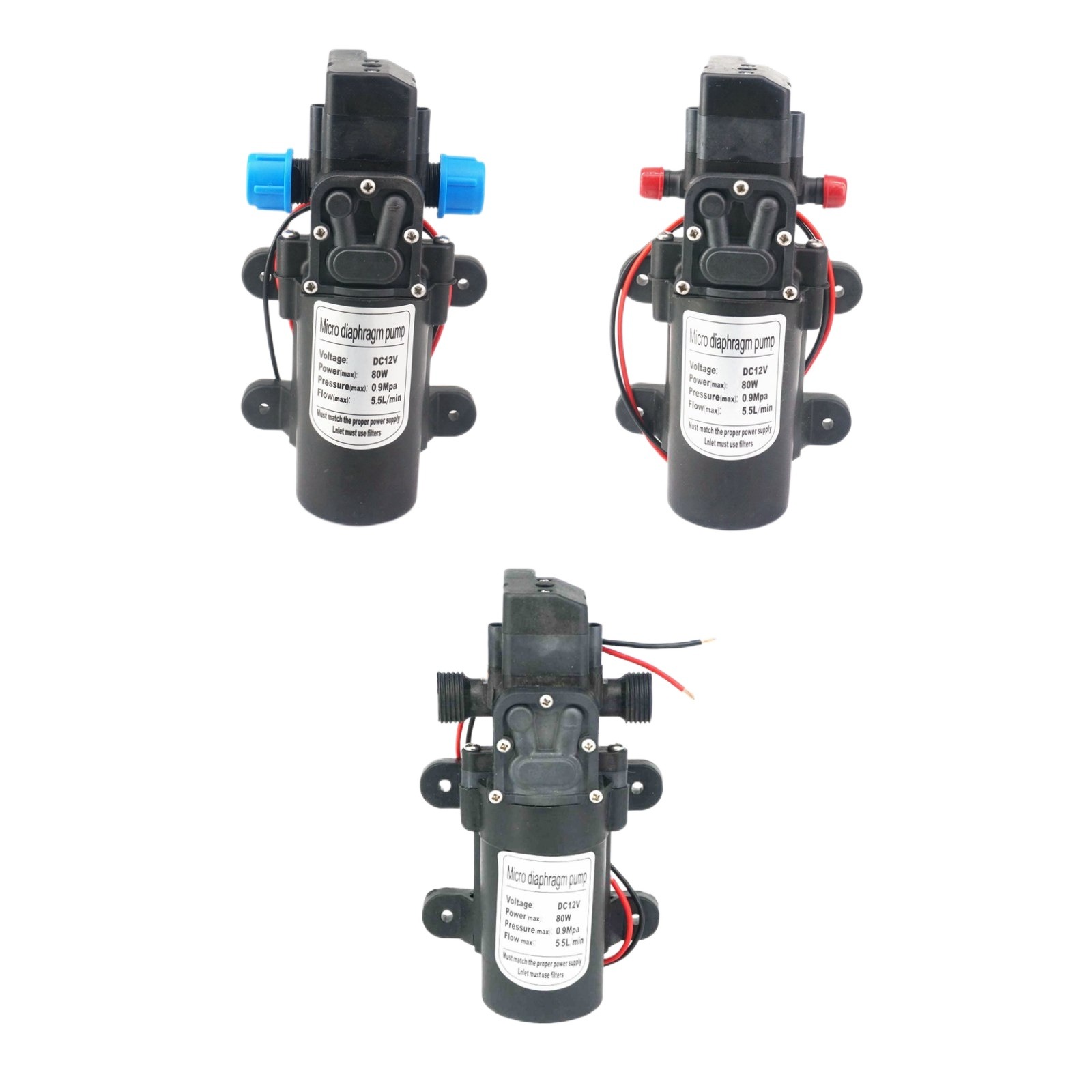 Mini Peristaltic Pump 12V - 12V/24VDC 15W/30W/60W/80W Diyaframlı Su Pompası Kendinden