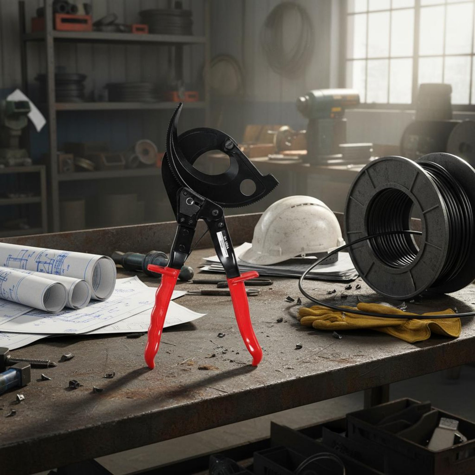 Industrial Tools - Kilitlenebilir Kablo Kesici Hızlı Çıkartılabilir Ağır