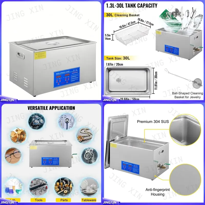 Ultrasonic Cleaner 30L Industrial - Dijital Ultrasonik Temizleyici için Özel Üretim