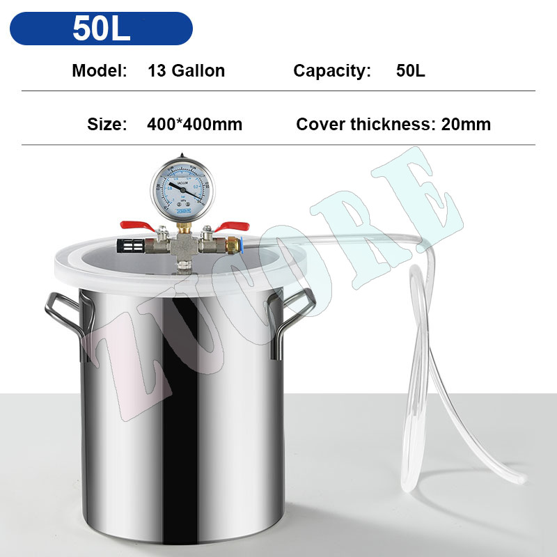 Vacuum Chamber Kit With Pump - Paslanmaz Çelik Vakum Odası 2/3/6/13 Galon