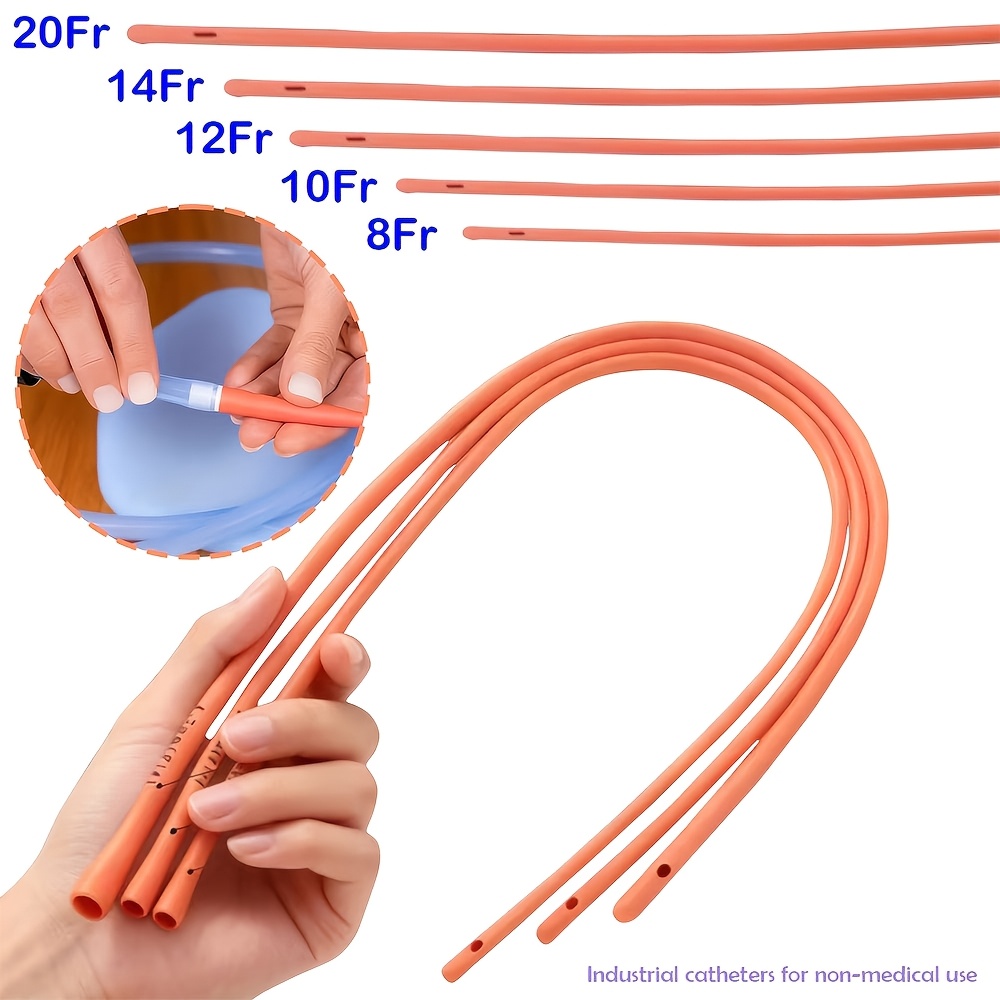 Lab Equipment - 8Fr/10Fr/12Fr/14Fr/20Fr Kırmızı Esnek Kauçuk Borular, Sıklıkla