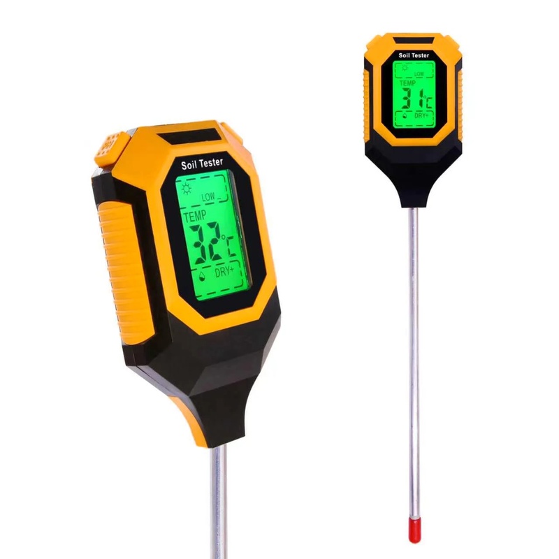 Ph Meter Digital Water Tester - 4'ü 1 Arada Toprak Test Cihazı,
