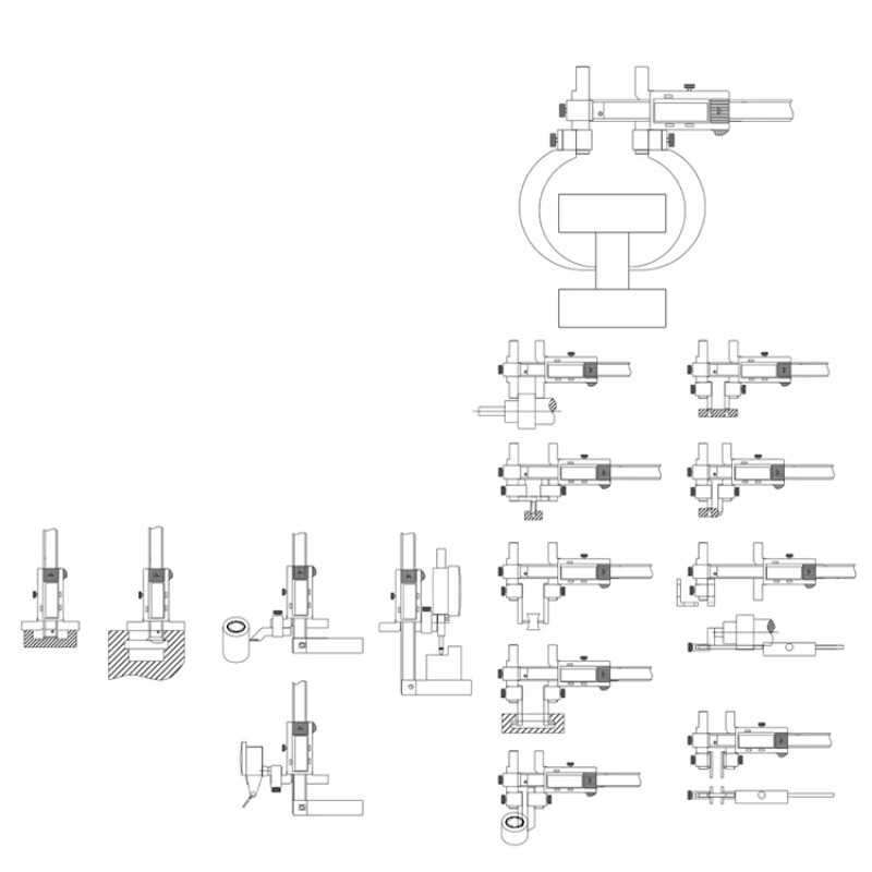 Digital Caliper 150Mm Stainless Steel - Dasqua Paslanmaz Çelik Çok Fonksiyonlu Değiştirilebilir