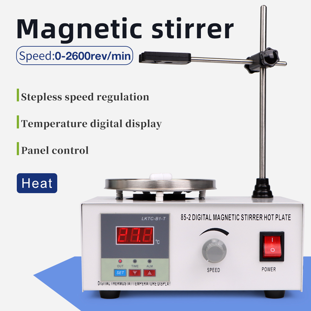 Lab Magnetic Stirrer Hot Plate - 1L Ocak Gözü Manyetik Karıştırıcı 85-2