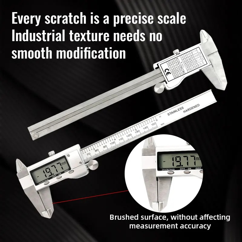 Yüksek Hassasiyetli 150mm/6 İn - Digital Caliper 150Mm Stainless Steel incelemesi ve fiyatı
