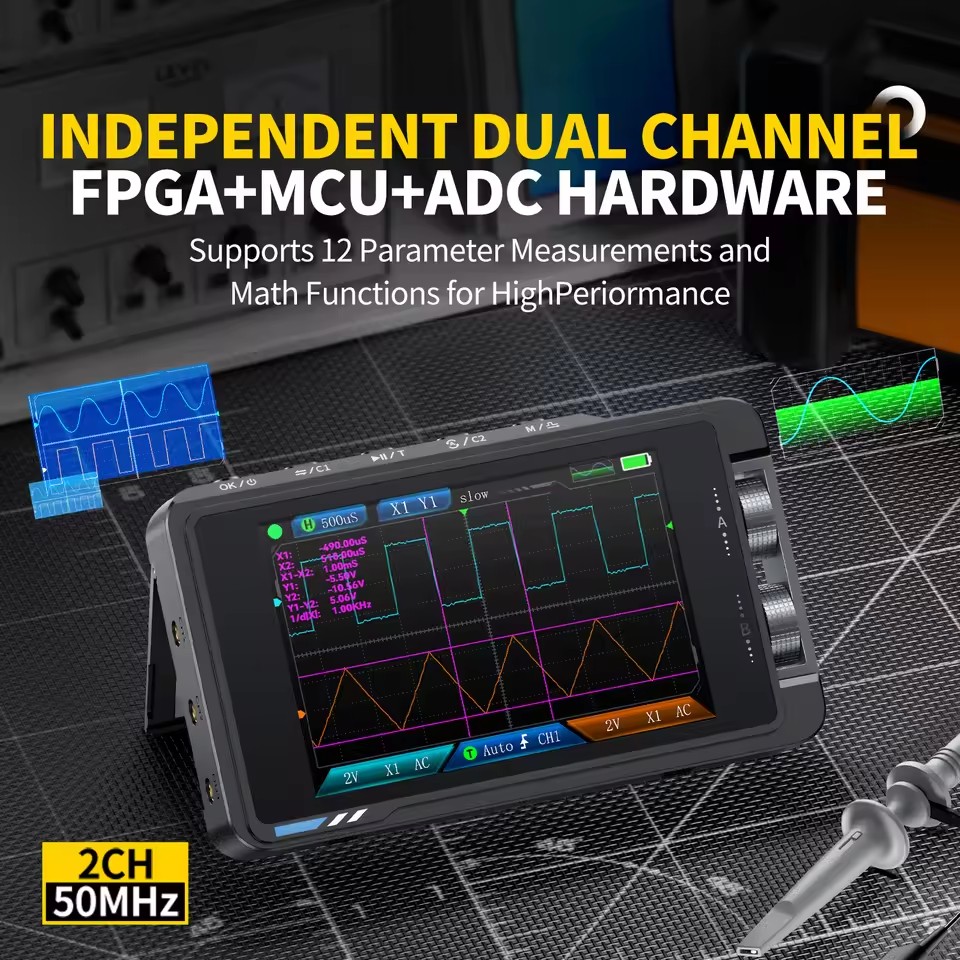 FNIRSI DS215H El Tipi Küçük HD - Fnirsi Digital Oscilloscope Handheld incelemesi ve fiyatı