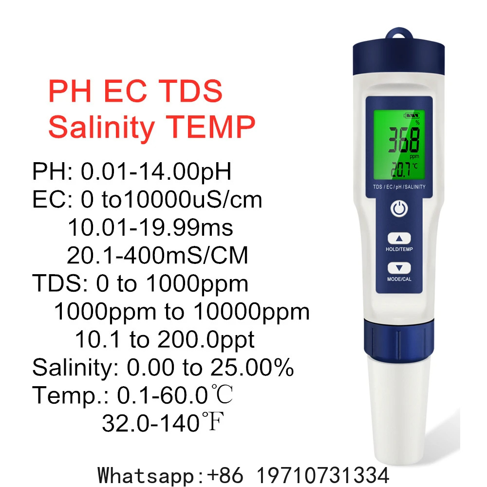 5 In 1 Dijital PH Ölçer TDS EC - Ph Meter Digital Water Tester incelemesi ve fiyatı