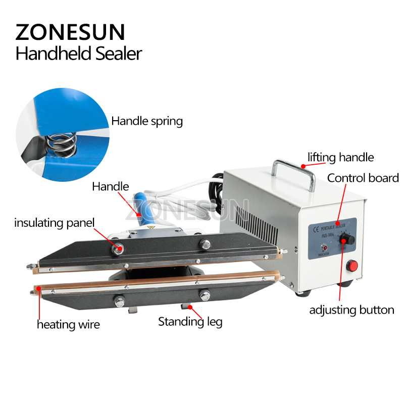 ZONESUN 400mm Doğrudan Isıtmal - Plastic Bag Impulse Heat Sealer incelemesi ve fiyatı