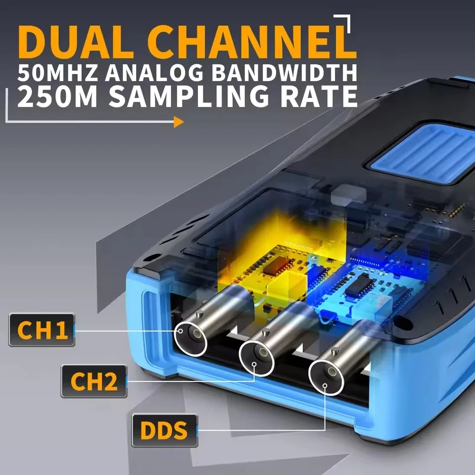 2C23T 3'ü 1 arada El Tipi Osil - Fnirsi Digital Oscilloscope Handheld incelemesi ve fiyatı
