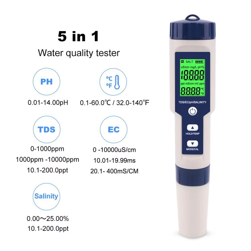 5'i 1 Arada Dijital PH TDS EC  - Ph Meter Digital Water Tester incelemesi ve fiyatı