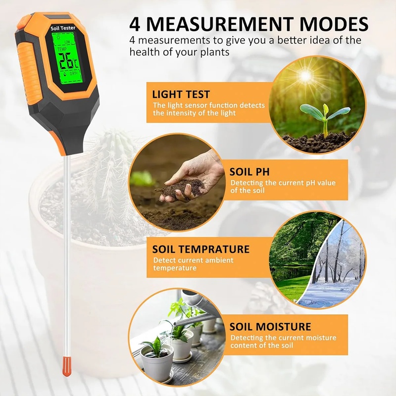 4'ü 1 Arada Toprak Test Cihazı - Ph Meter Digital Water Tester incelemesi ve fiyatı