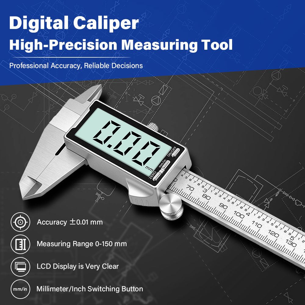 Yeni 150mm 6 İnç Paslanmaz Çel - Digital Caliper 150Mm Stainless Steel incelemesi ve fiyatı