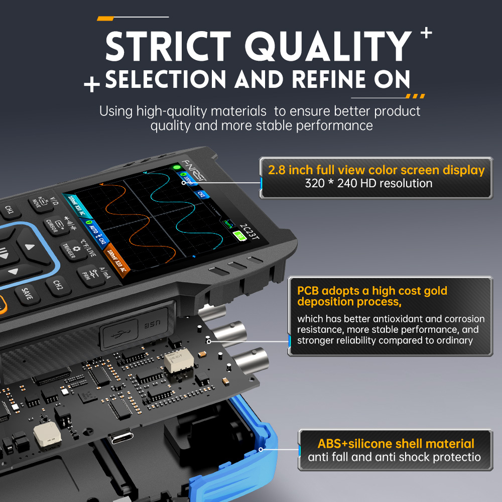 FNIRSI 2C23T El Dijital Osilos - Fnirsi Digital Oscilloscope Handheld incelemesi ve fiyatı