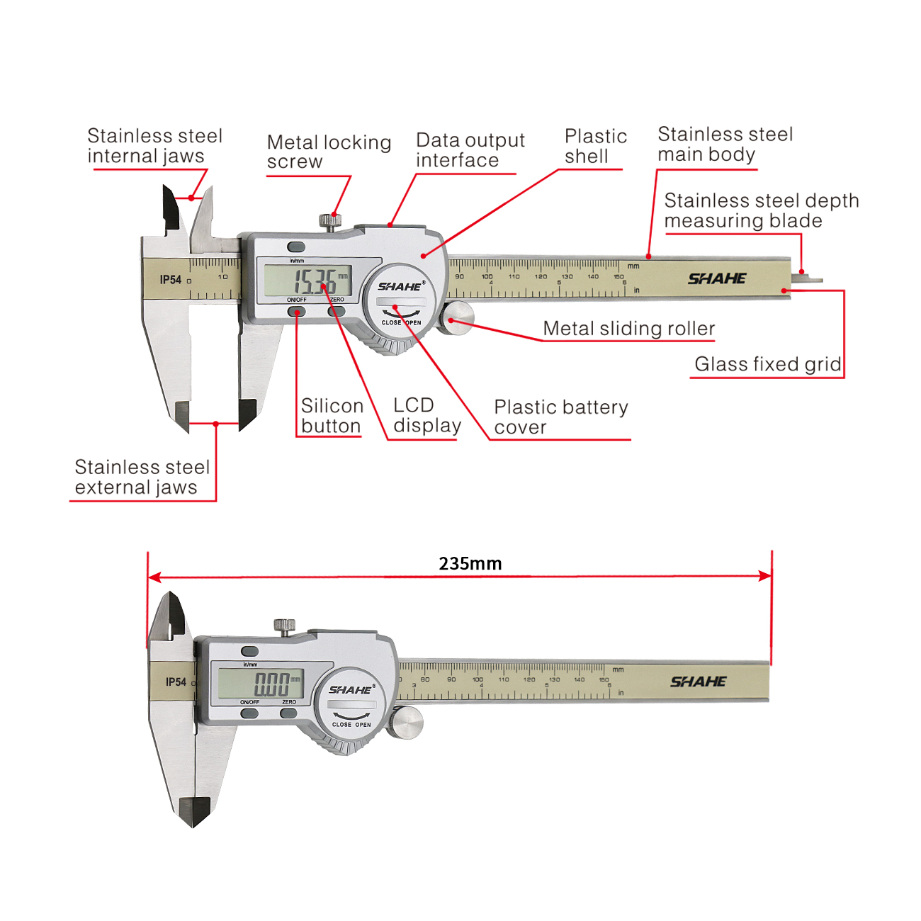 Shahe Kumpaslar 0-150 MM Sürme - Digital Caliper 150Mm Stainless Steel incelemesi ve fiyatı