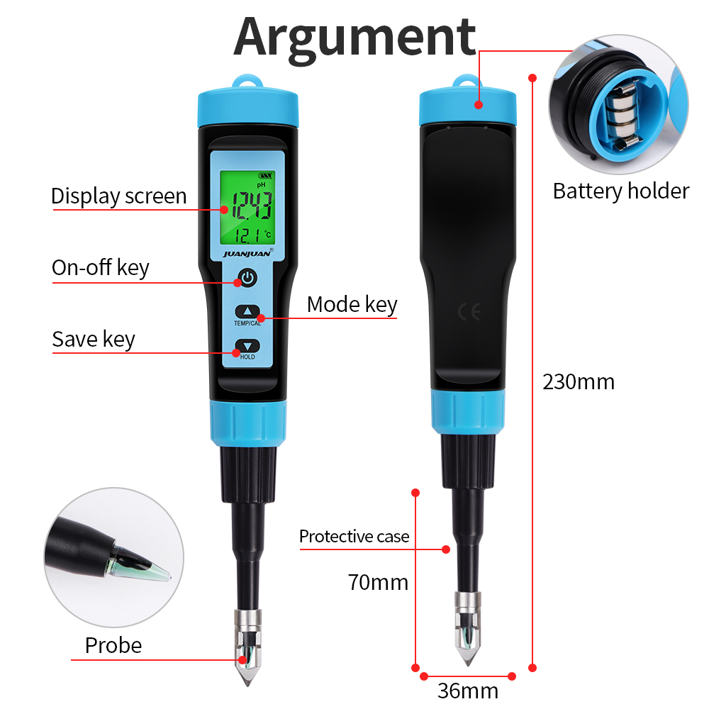 Gıda PH ölçer paslanmaz çelik  - Ph Meter Digital Water Tester incelemesi ve fiyatı