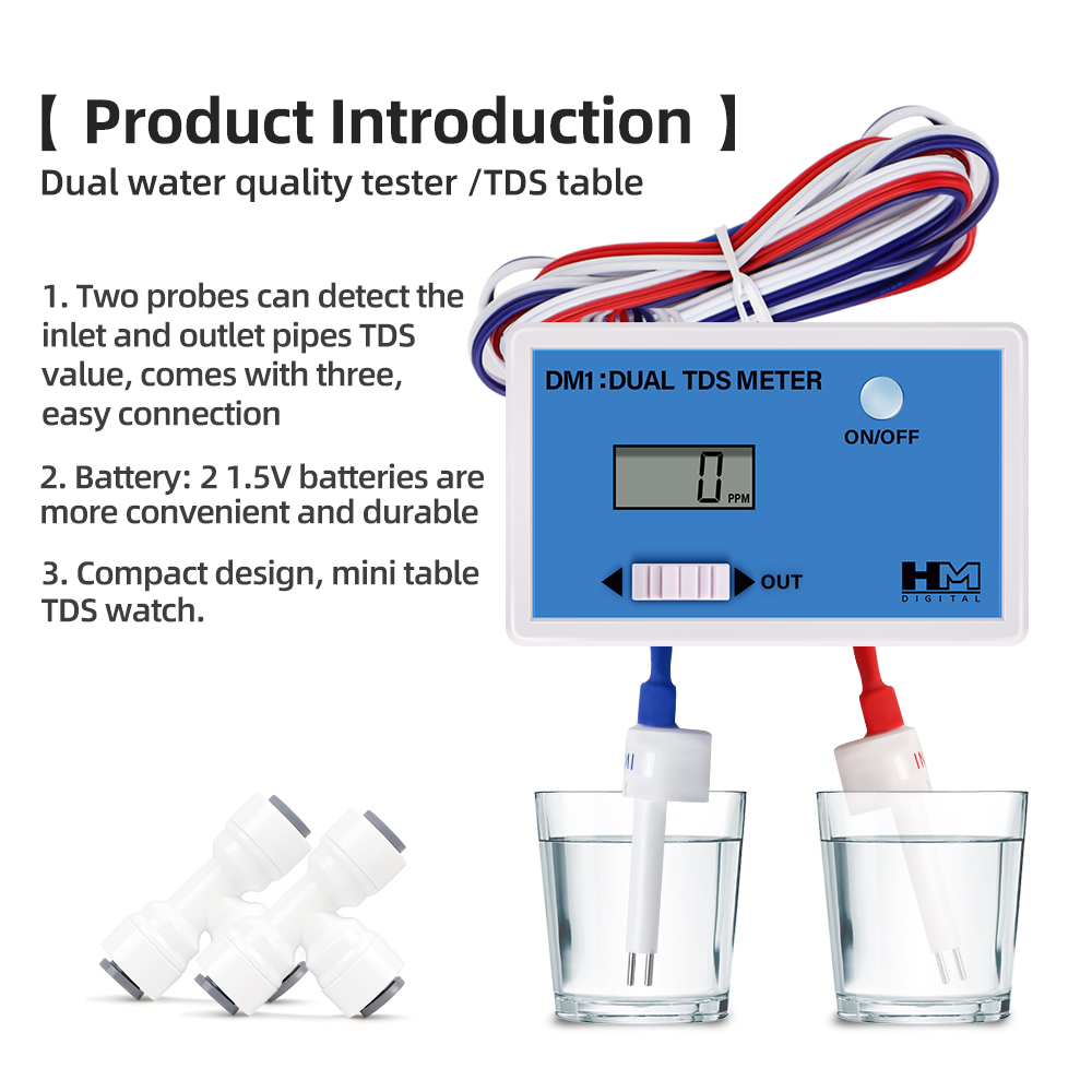 DM1 Çift TDS Su Kalitesi Test  - Ph Meter Digital Water Tester incelemesi ve fiyatı