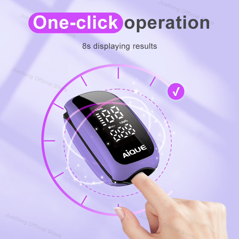 AiQUE Mor Şarj Edilebilir Oksi - Pulse Oximeter Fingertip Rechargeable incelemesi ve fiyatı