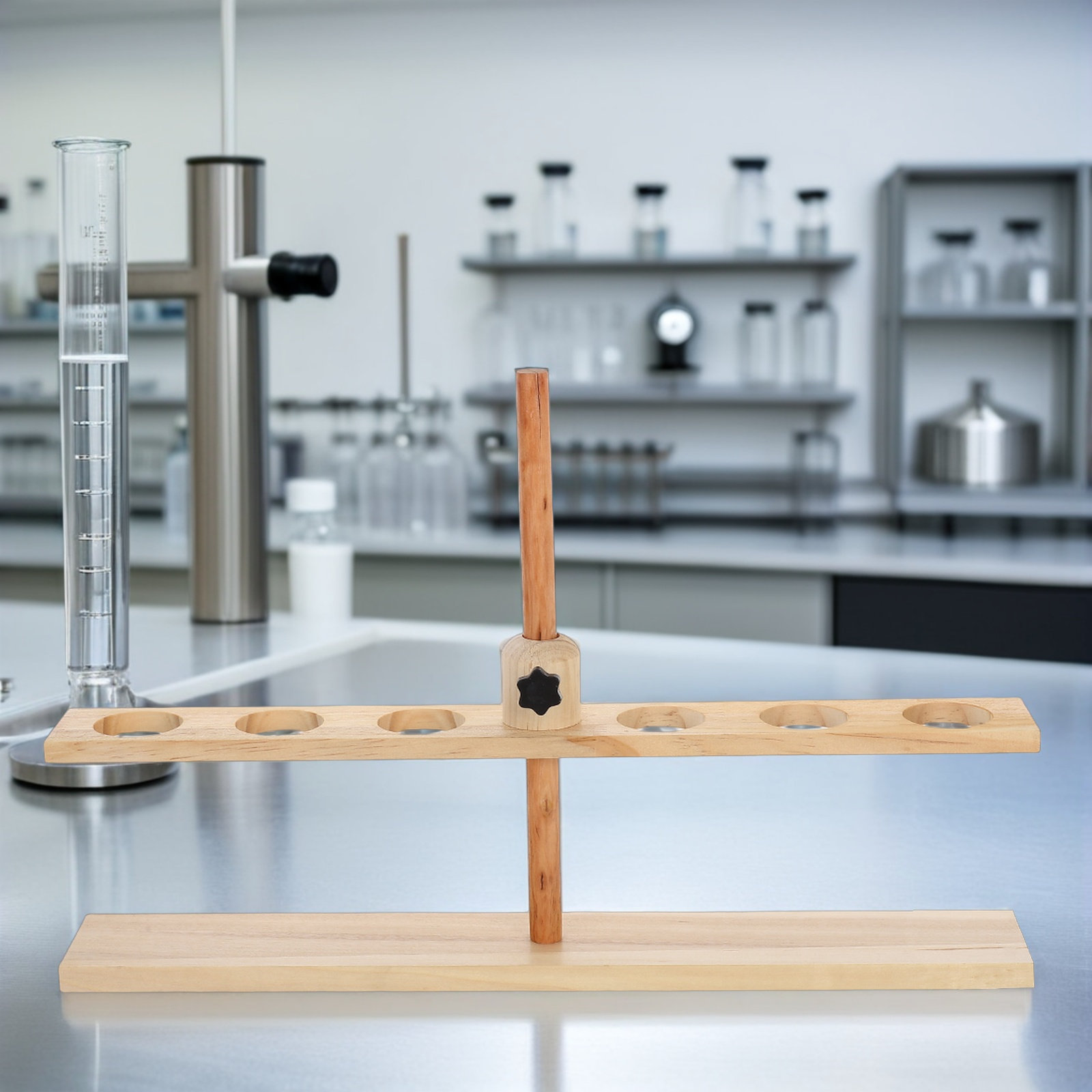 6 Delikli Ahşap Huni Standı Ay - Lab Equipment incelemesi ve fiyatı