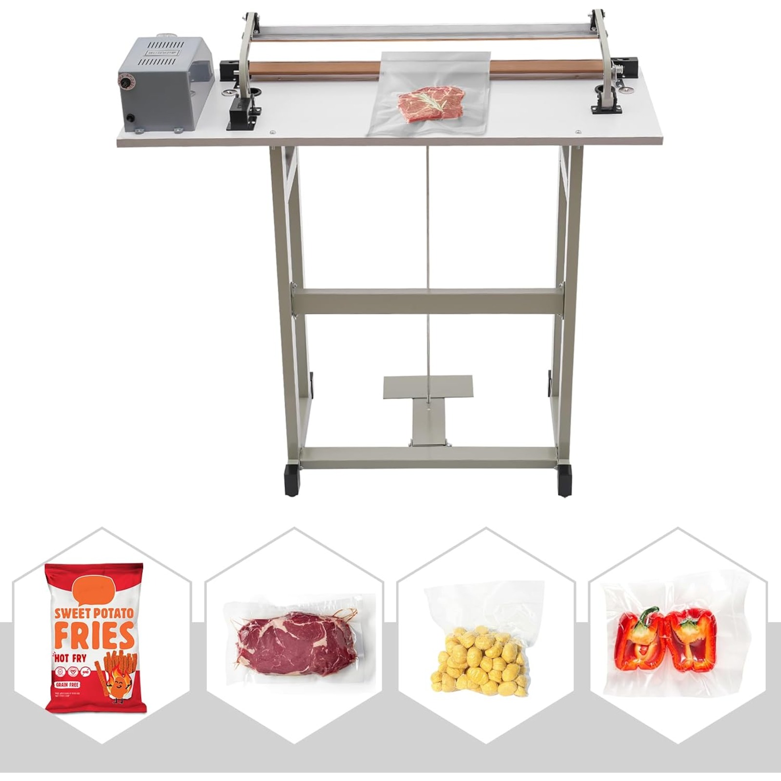 22.83 İnç Ayak Pedallı Darbeli - Plastic Bag Impulse Heat Sealer incelemesi ve fiyatı